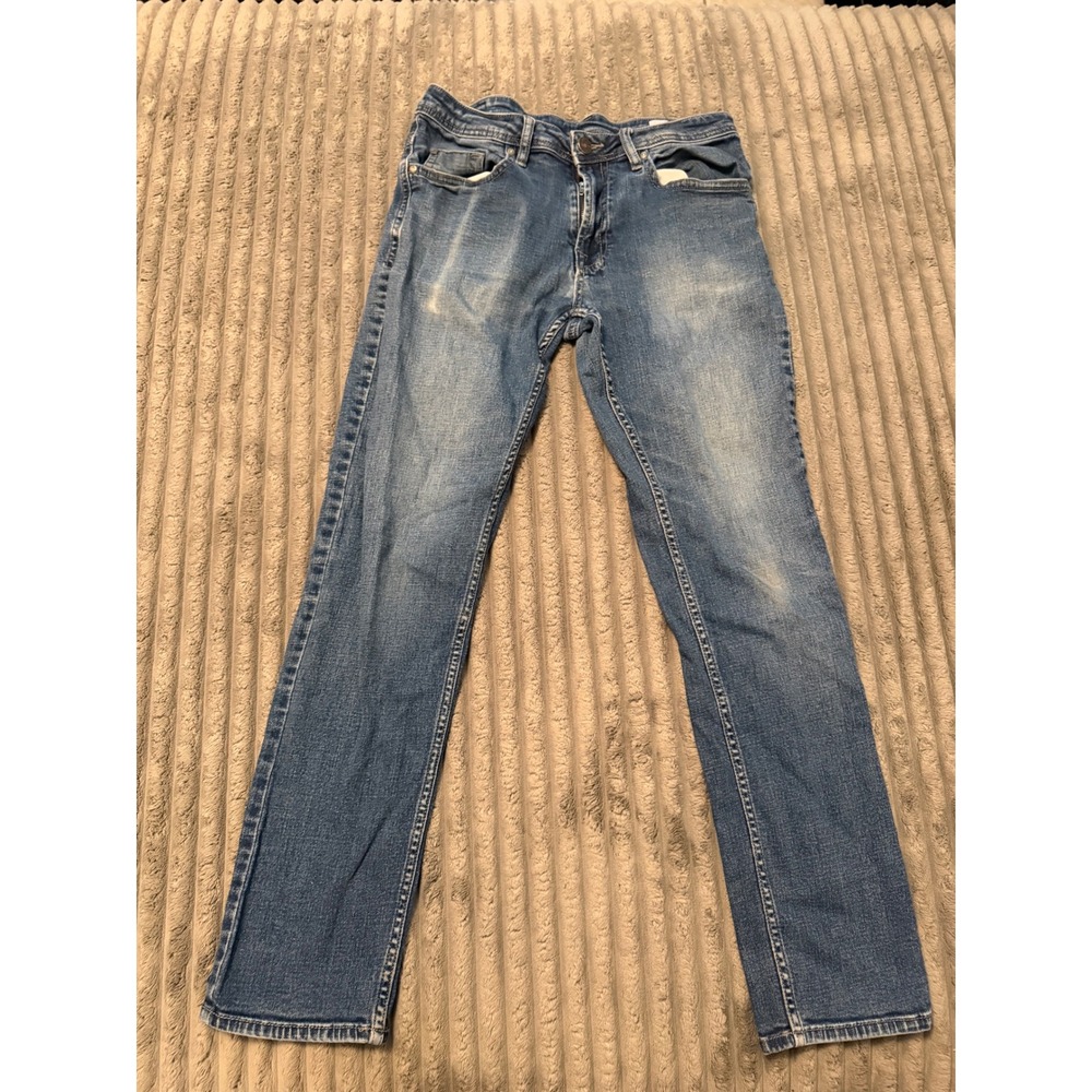 Buffalo David Bitton Jackson Straight Stretch Blue Jeans Mens 32x32 Medium Wash